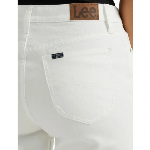 Lee Women's Skinny Cropped Stretch Capri Jeans, White, Sz 12M - Picture 6 of 10